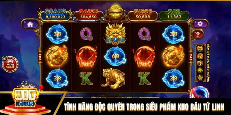 Tính năng độc quyền trong siêu phẩm Kho Báu Tứ Linh Tính năng độc quyền trong siêu phẩm Kho Báu Tứ Linh